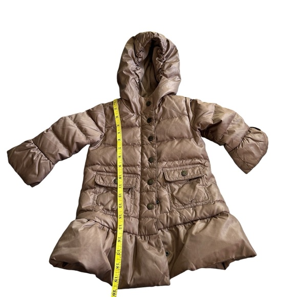 Baby Gap Warmest Down Puffer Jacket- Fleece Lined, Toddler 2. Dusty Rose, Hooded - Picture 6 of 11